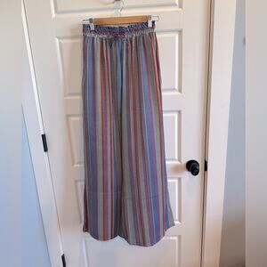 Summersalt The Perfect Palazzo Wide Leg Colorful Stripe Pants